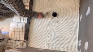 How to Tile a Shower Floor (Part 2: Setting 2x2 Tiles)