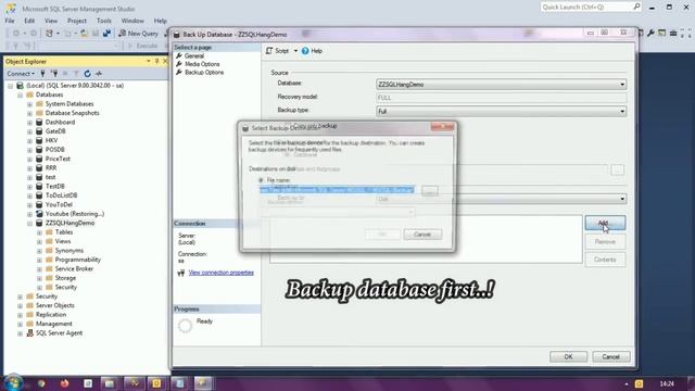 How to fix MS SQL Server Not Responding error when restoring a database - Easy Quick Solution смотреть онлайн
