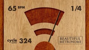 65 BPM 1/4 Wood Metronome HD