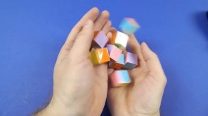 Кубик Рубика из бумаги. Куб трансформер. Бесконечный кубик из бумаги.