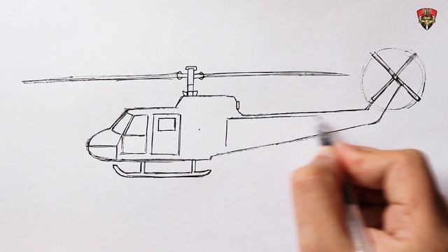 How to draw a Army Helicopter easy смотреть онлайн