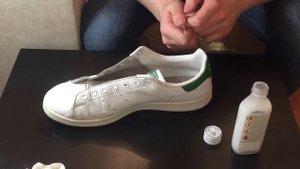 ВОССТАНАВЛИВАЕМ КОЖУ. УБИРАЕМ ЦАРАПИНЫ С ADIDAS STAN SMITH.