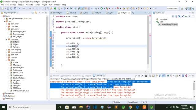 ArrayList in java   #java collection