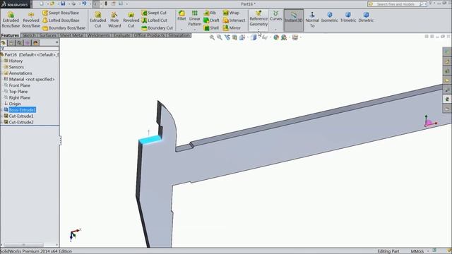 Solidworks tutorial design of Vernier caliper Part 1