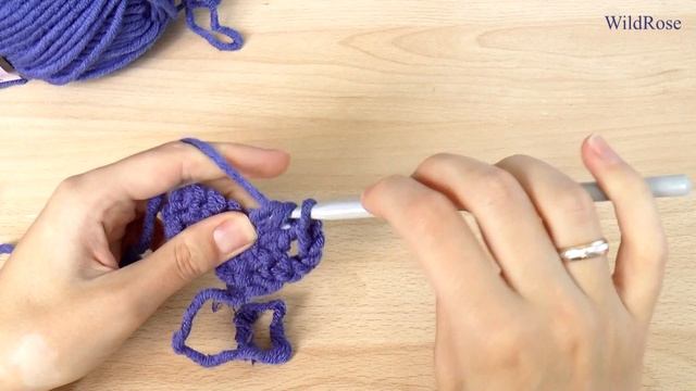 Столбик с одним накидом два варианта ♥ Вязание крючком ♥ Уроки для начинающих ♥ Wild Rose ♥ смотреть онлайн