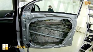 Шумоизоляция дверей Hyundai Elantra AD в уровне Экстра. АвтоШум.