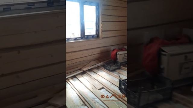 Дом 7х9+3 м. выноса под веранду с ломаной мансардной крышей. Промежуточные результаты отделки. смотреть онлайн