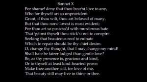 Sonnet 10 by William Shakespeare: A Poetry Reading