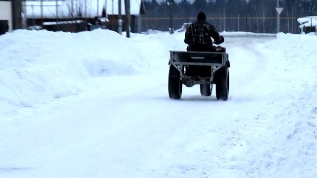 Самодельный трициклПокатушки на самодельном трицикле