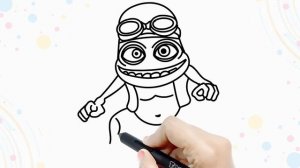 Drawing and Coloring an Exciting Crazy Frog ?? Drawings for Kids