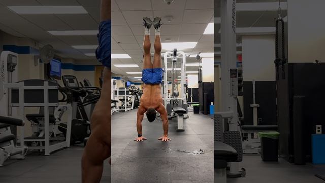 Post workout handstands