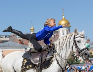 Кремлёвская школа верховой езды. Детская джигитовка