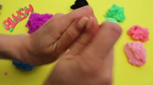 Смешивание Плюша разных цветов. Смешиваем белый цвет.