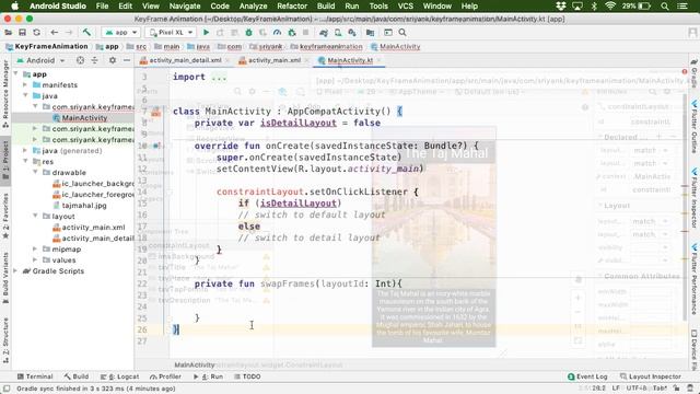 Android KeyFrame Animation using ConstraintLayout and ConstraintSet смотреть онлайн