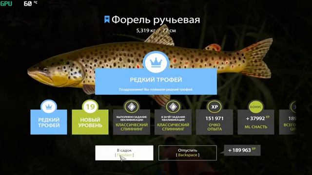 Синий Трофей Форели - 5, 319 кг. Река Белая, 19.01.23 г. смотреть онлайн