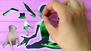 PUZZLE Wrong Heads DAME TU COSITA Alien Green El Chombo Color Dance CHALLENGE Yeşil Uzaylı