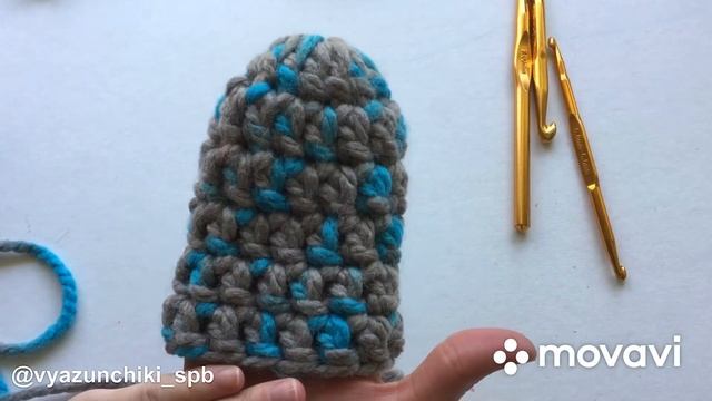 Рукавицы, варежки крючком из толстой пряжи смотреть онлайн