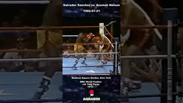 Esta Obra de Arte nos regalaba Salvador Sanchez en su ultima Pelea #boxeo