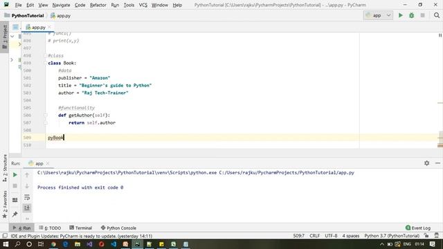 Python Tutorial - Part 30 - Object Oriented Programming| Class | Python for Beginners | Learn Pytho