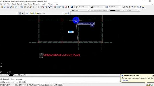 how to draw grade beam layout plan in autocad/part-11 смотреть онлайн