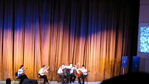 Выступление ансамбля русских народных инструментов Петропавловского музыкального колледжа