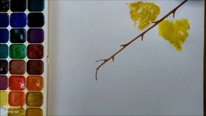 КАК НАРИСОВАТЬ ОСЕННИЕ ЛИСТЬЯ осенними листьями!рисуем осень,необычный способ,рисование листьями/ИЗ