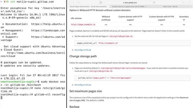 How to Enable GitLab Pages for GitLab CE and EE