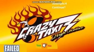 Crazy Taxi 3: High Roller (Xbox Bootleg) Continue + Game Over