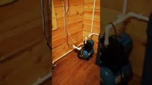 Отопление в доме из бруса на сваях.