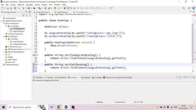 #4 | POM test case Home Page | Selenium Tutorials | Selenium Java Automation Framework | Malayalam