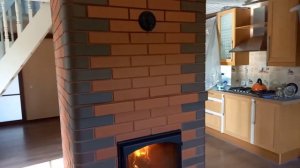 Новая современная, классная кирпичная печь-камин."Щербаков хутор"