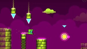 Прохождение первого уровня в geometry dash breeze