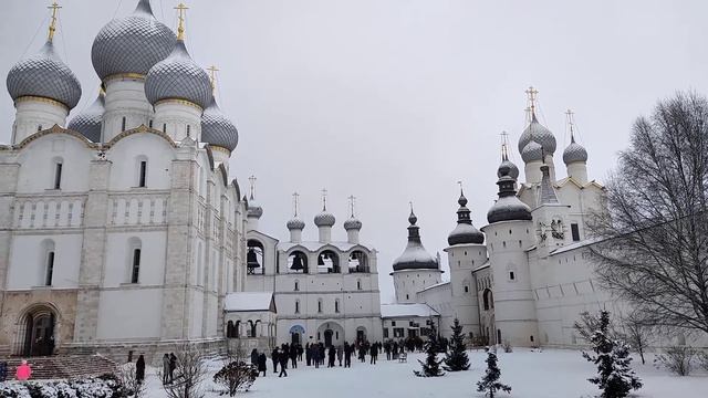 Ростовский кремль. Колокольный звон на Рождество смотреть онлайн