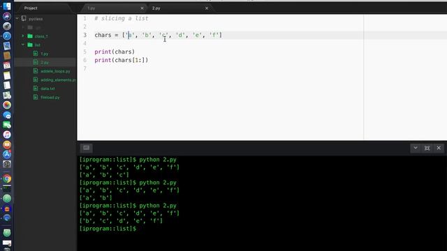 Python List Tutorial: 3 Slicing a List in Python смотреть онлайн