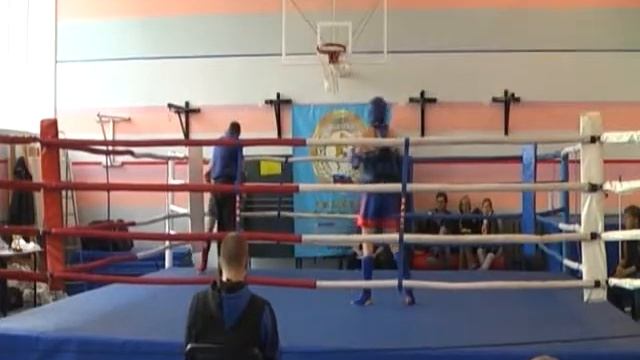 Поляков, вес 57 кг  финал Чемпионат СПб по тайскому боксу