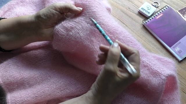 МК ЭКСПРЕСС ПРОСТОЙ ДЖЕМПЕР ИЗ МОХЕРА! РЕГЛАН СВЕРХУ