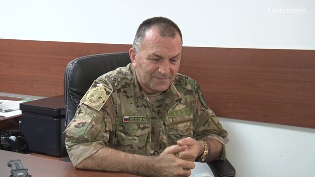 Интервью полковника Российской армии Османа Тажудинова о службе его полка на передовой 04.10.2023 смотреть онлайн