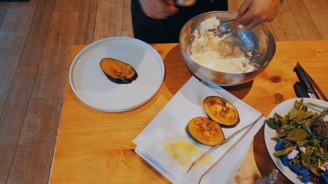 #ChefperOlivia-millefoglie di melanzane e ricotta