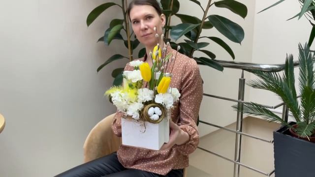 Пасхальная композиция в маленьком ящике смотреть онлайн