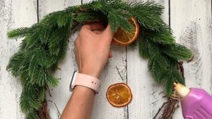 Зимний декор своими руками | рождественский венок в экостиле
