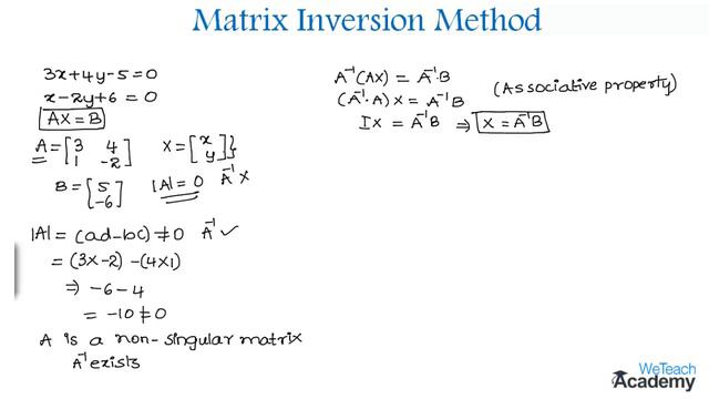 013-Introduction To Matrix Inversion Method ⧸ Matrices ⧸ Maths Algebra