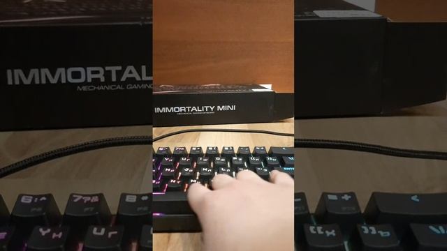 Распаковка клавиатуры Ardor Gaming Immortality mini и саунт тест