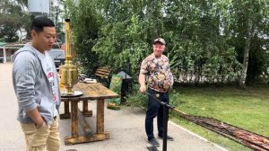 ШАШЛЫК ИЗ РЫБЫ НА ОГРОМНОМ МАНГАЛЕ ! КАК ПРИГОТОВИТЬ И НАКОРМИТЬ ГОСТЕЙ ! #рыба #шашлык #рецепт
