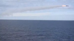 Баренцево море. Стрельбы кораблей Северного флота.