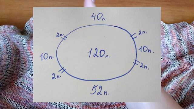 Джемпер из хлопковой пряжи/готовая работа