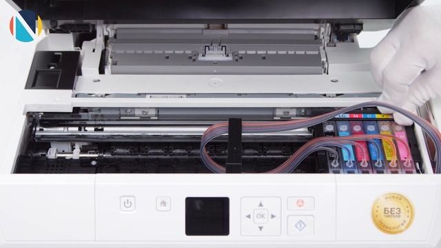 Установка СНПЧ на Epson Colorio EP-709A. Без чипа и сброса смотреть онлайн