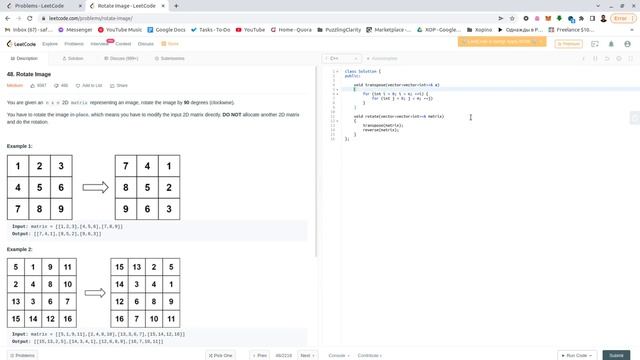 LeetCode 48  Rotate Image