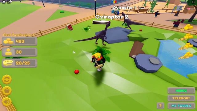 ОТКРЫЛ ЗООПАРК ДИНОЗАВРОВ! DINOSAUR ZOO TYCOON ROBLOX! смотреть онлайн