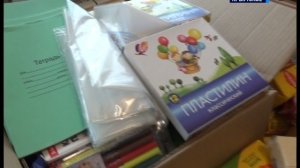 ТК «Родной». Передача гуманитарной помощи от РФ школьникам Крымского. 09.09.22