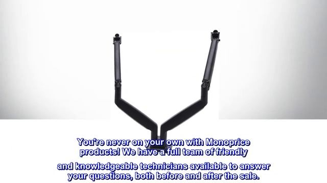 Monoprice Smooth Full Motion Dual Monitor Adjustable Gas Spring Desk Mount - Black смотреть онлайн
